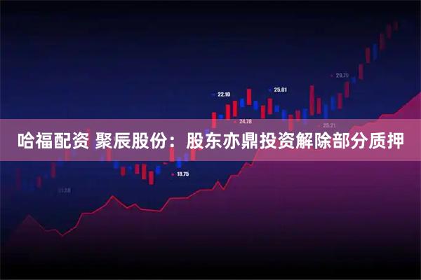 哈福配资 聚辰股份：股东亦鼎投资解除部分质押