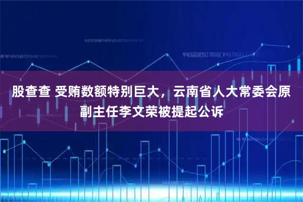 股查查 受贿数额特别巨大，云南省人大常委会原副主任李文荣被提起公诉